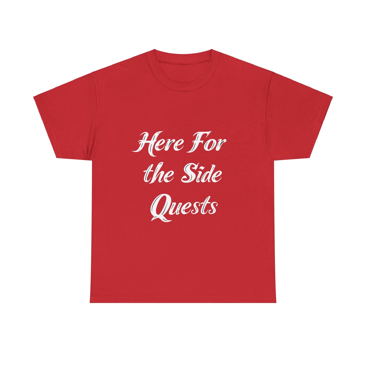 Here for the Side Quests I Unisex Cotton Tee