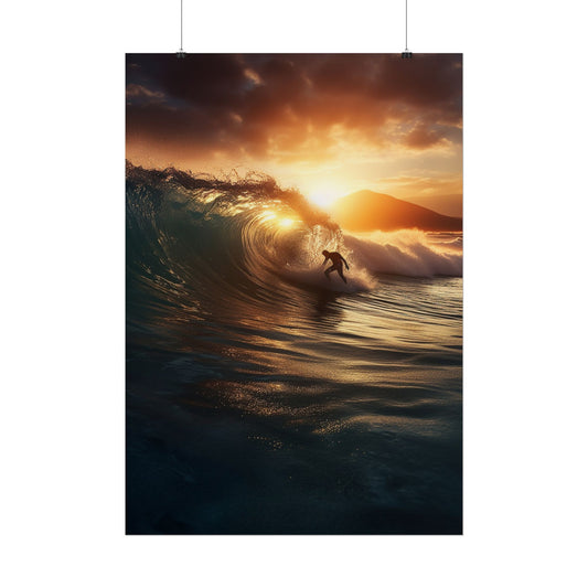 Sunset Rider Rolled Poster