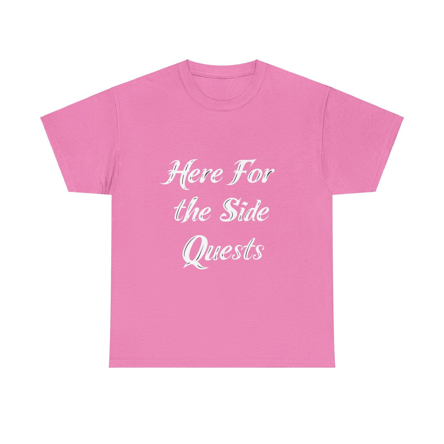 Here for the Side Quests I Unisex Cotton Tee