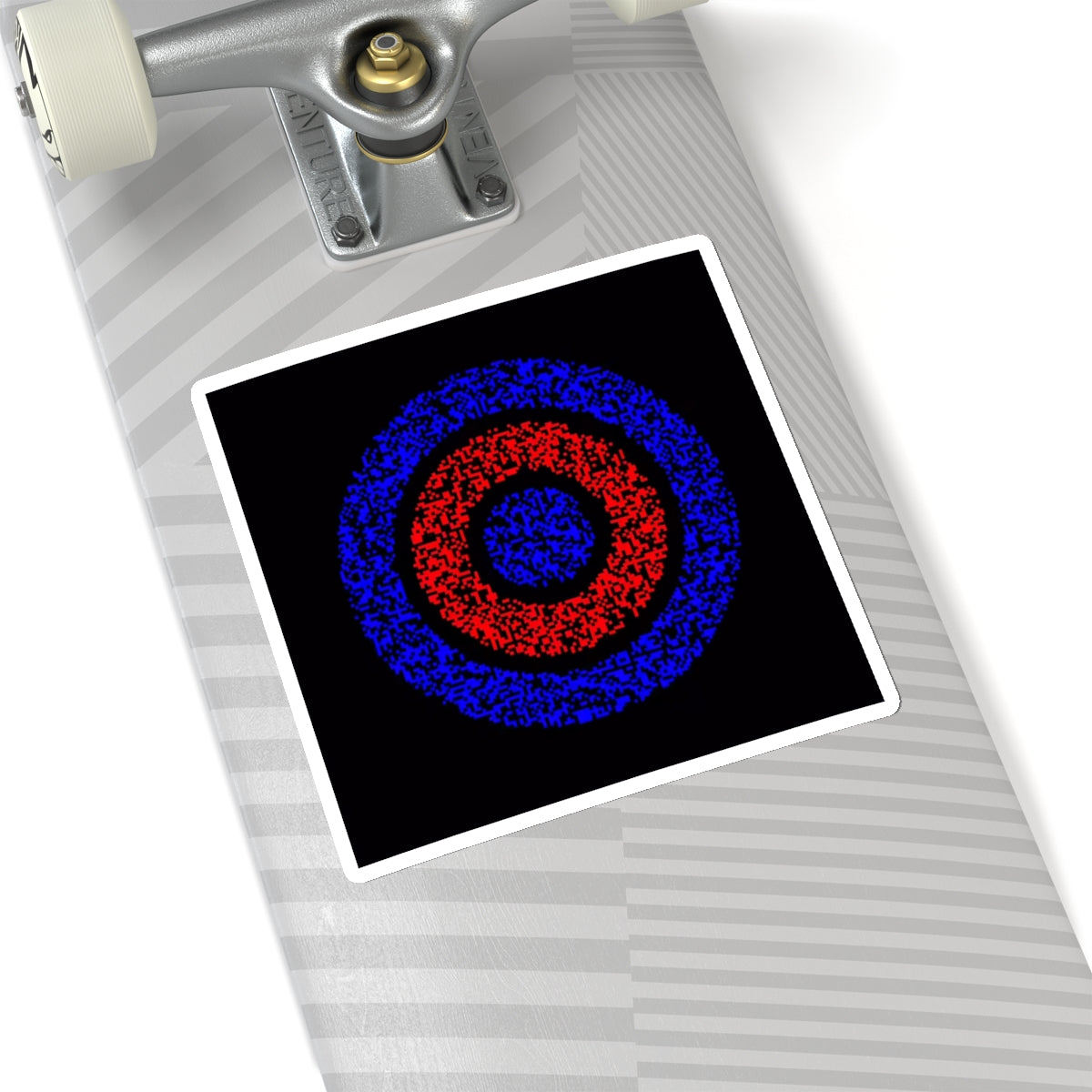 Digital Ripples Illusion Sticker