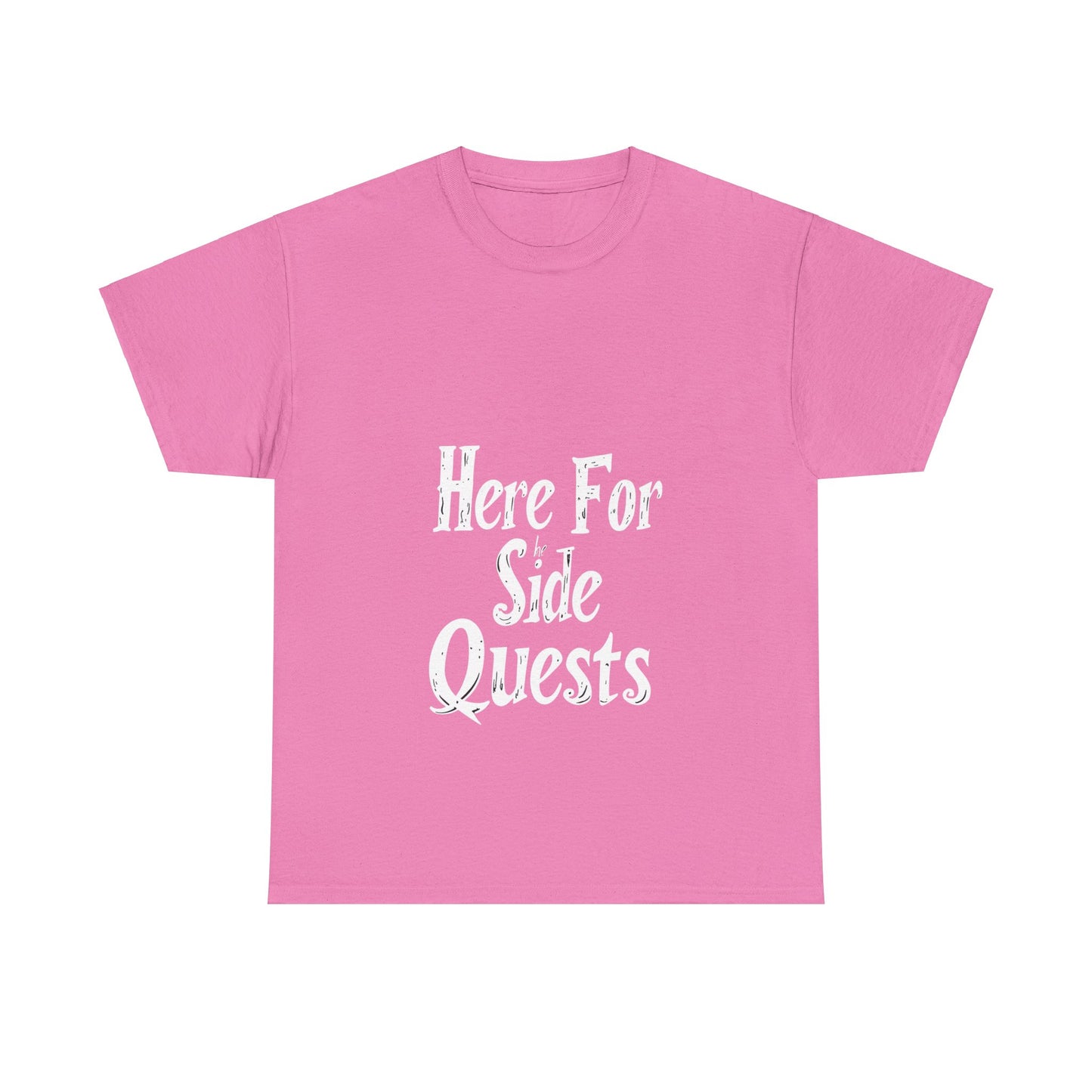 Here for the Side Quests II Unisex Cotton Tee