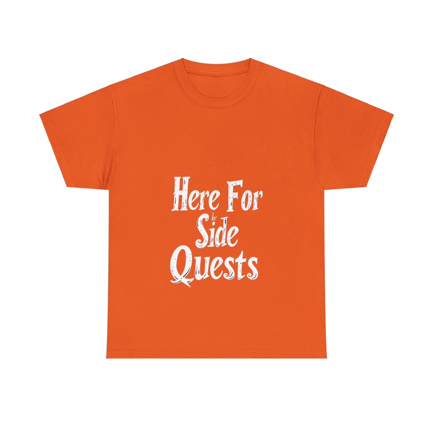 Here for the Side Quests II Unisex Cotton Tee